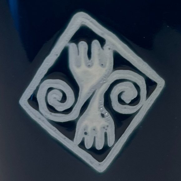 CROWN CORNING Prego Southwest Native Collection Cobalt Mug ~ Indonesia - Picture 7 of 7